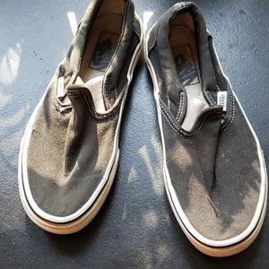 Black slip on Vans size 7 women